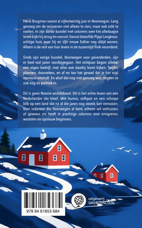 Achterkant van Doorgewinterd in Noorwegen