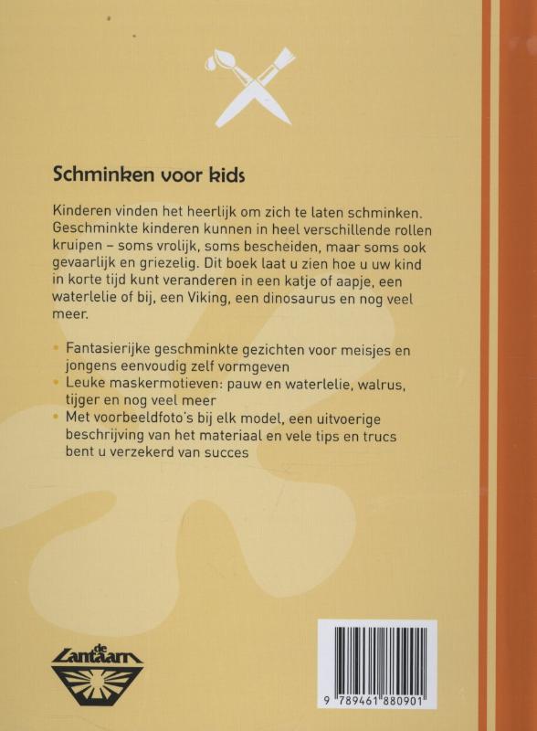 Achterkant van Schminken voor kids