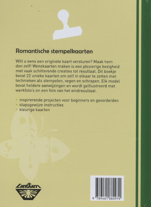 Achterkant van Romantische stempelkaarten