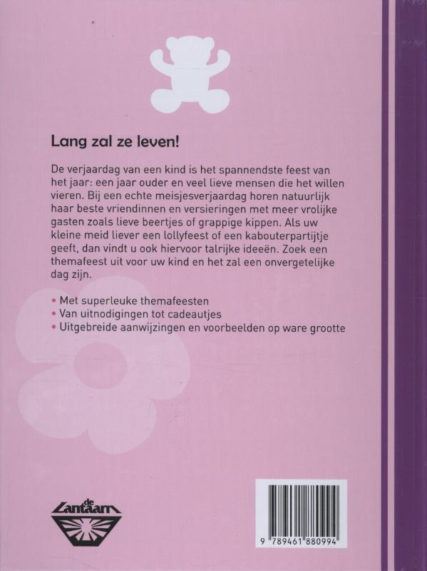 Achterkant van Leuke verjaardagsideeen voor meisjes