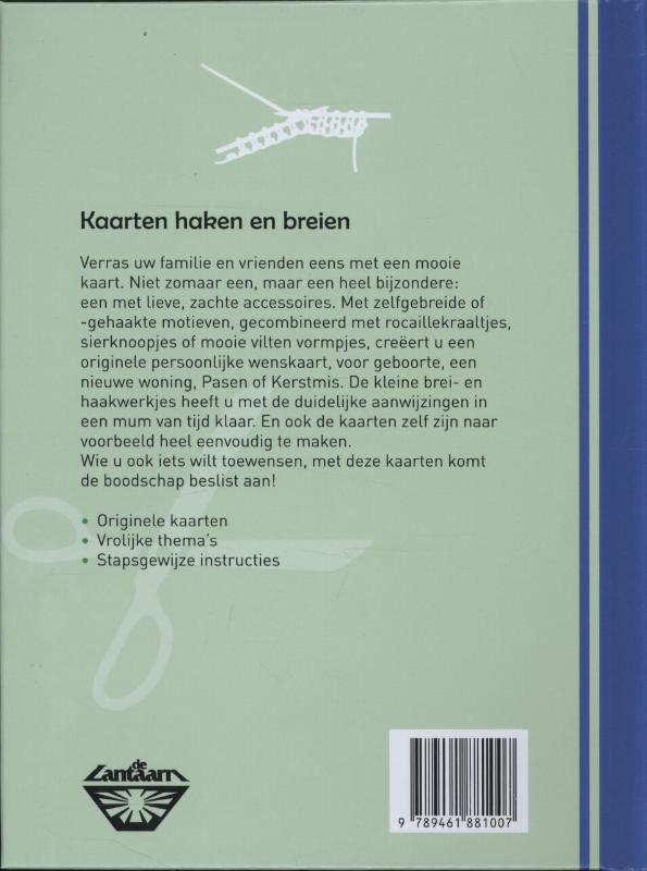 Achterkant van Kaarten haken en breien