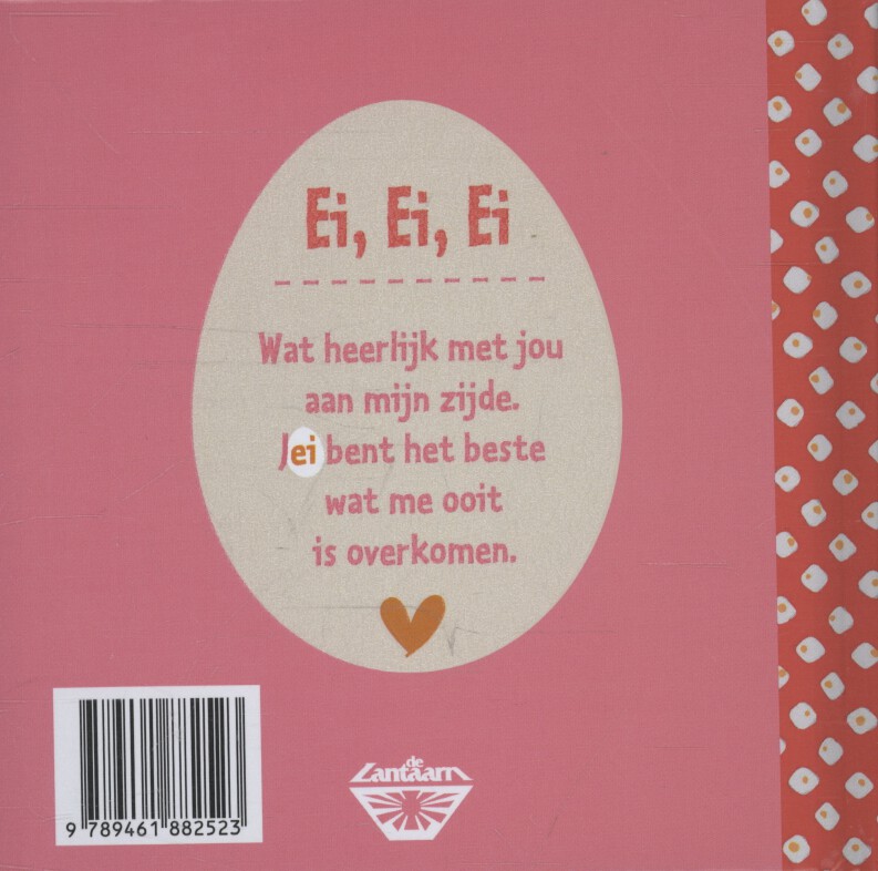 Achterkant van Ei love you