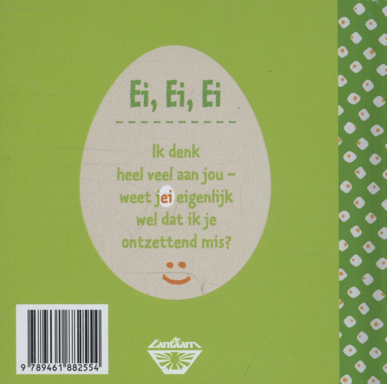 Achterkant van Ei miss you