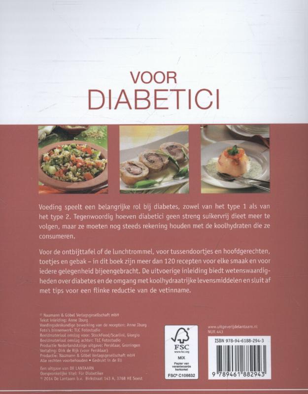 Achterkant van Voor diabetici