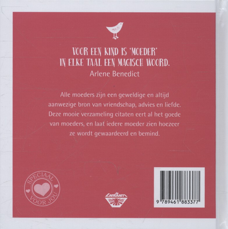 Achterkant van Voor de beste mama van de wereld