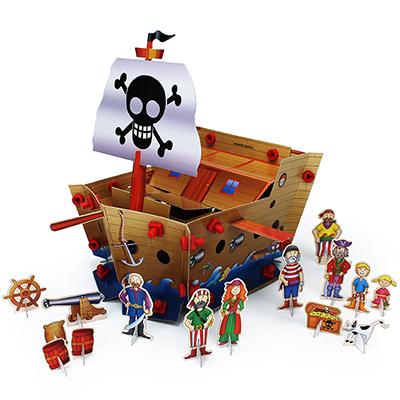 Achterkant van Het piratenschip van Jack