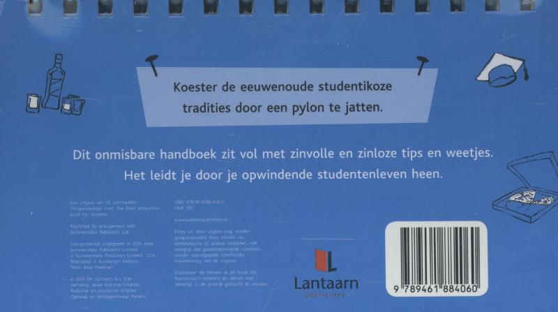 Achterkant van Het kleine instructie boek voor studenten