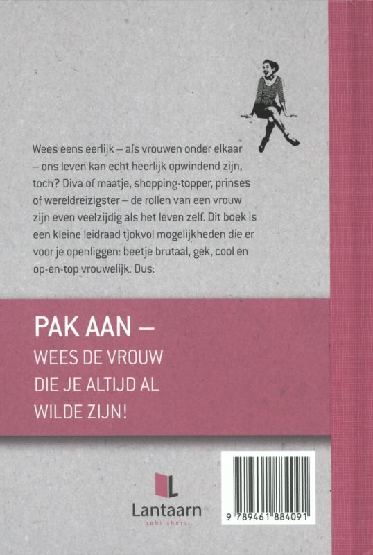 Achterkant van 100 dingen die elke vrouw eens in haar leven moet hebben gedaan