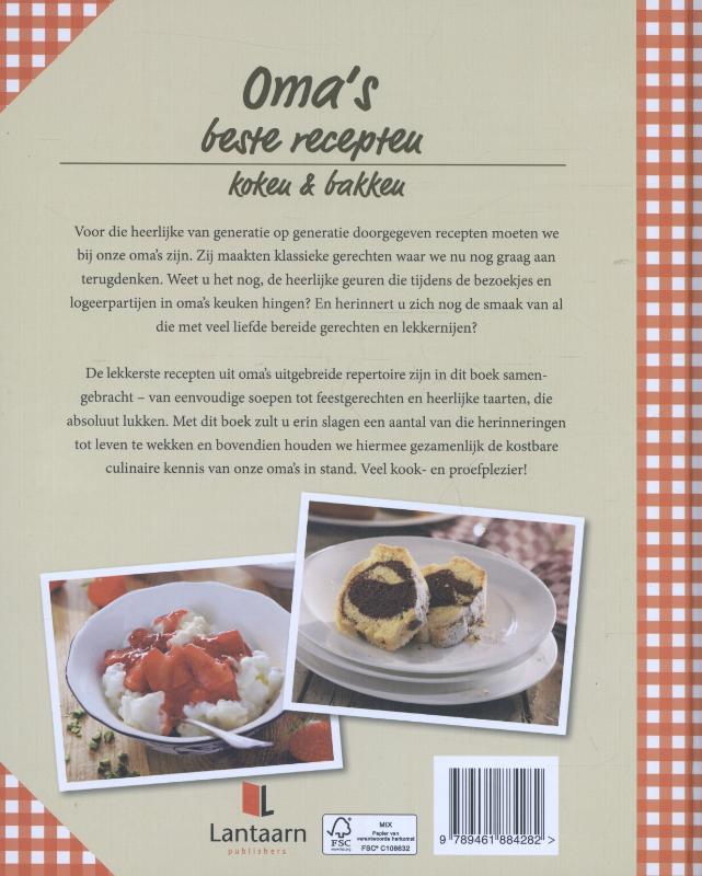 Achterkant van Oma's beste recepten