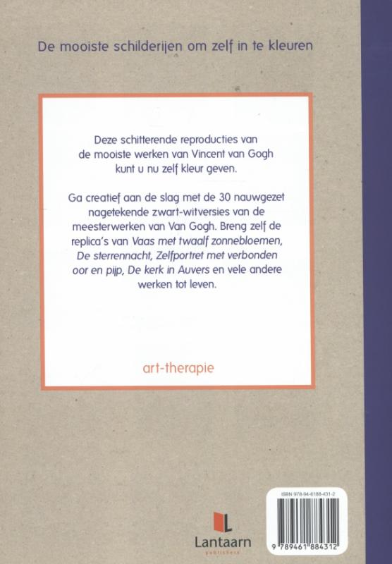 Achterkant van Kleur je eigen Van Gogh