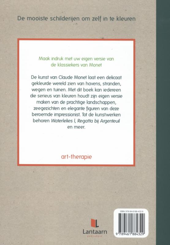 Achterkant van Kleur je eigen Monet