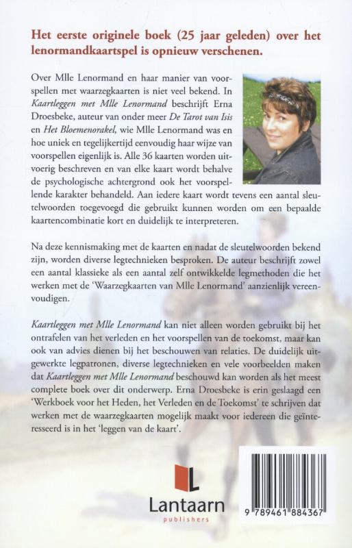 Achterkant van Kaartleggen met Mlle Lenormand