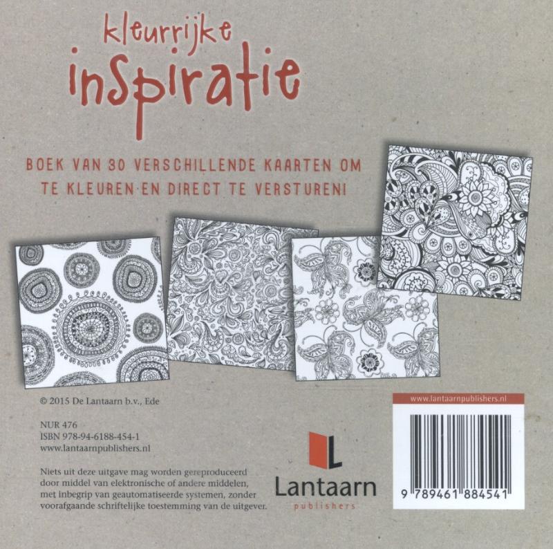 Achterkant van Kleurrijke inspiratie