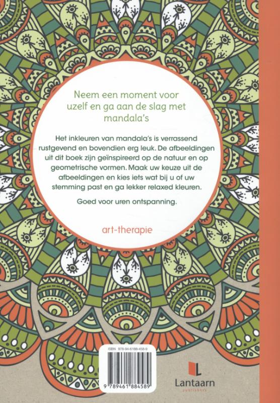Achterkant van Rustgevende mandala's