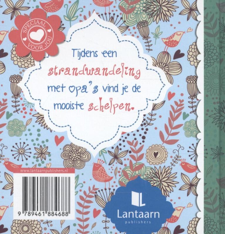 Achterkant van Voor de liefste opa