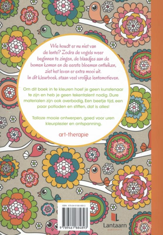 Achterkant van Kleurrijke lente