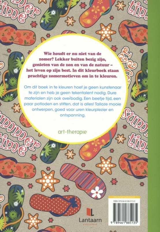 Achterkant van Het grote zomer kleurboek