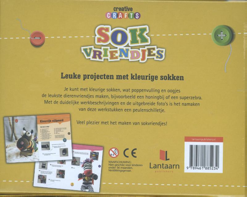 Achterkant van Sokvriendjes boek-box