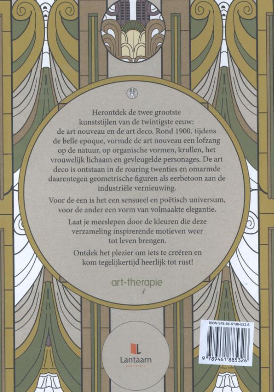 Achterkant van Art Deco