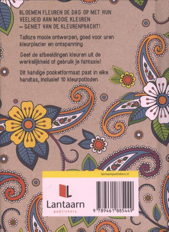 Achterkant van In de pocket - Fleurig