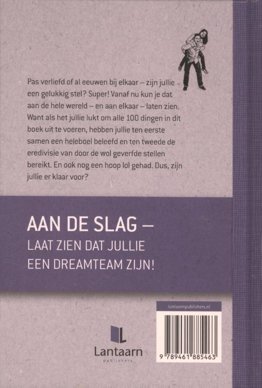 Achterkant van 100 dingen die elk stel een keer moet hebben gedaan