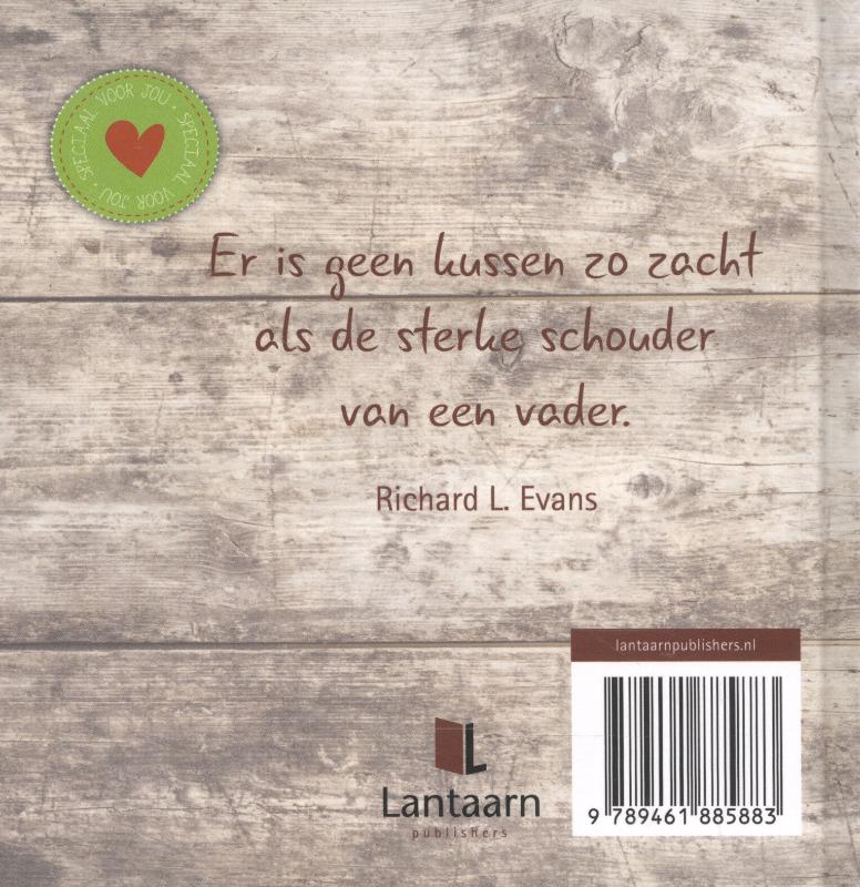 Achterkant van Papa is mijn held