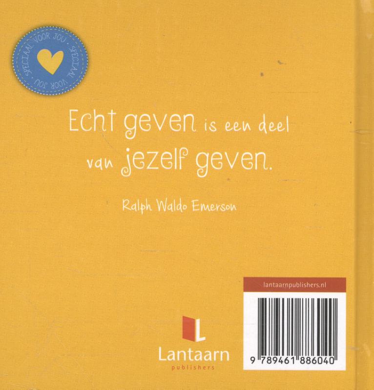 Achterkant van Bedankt