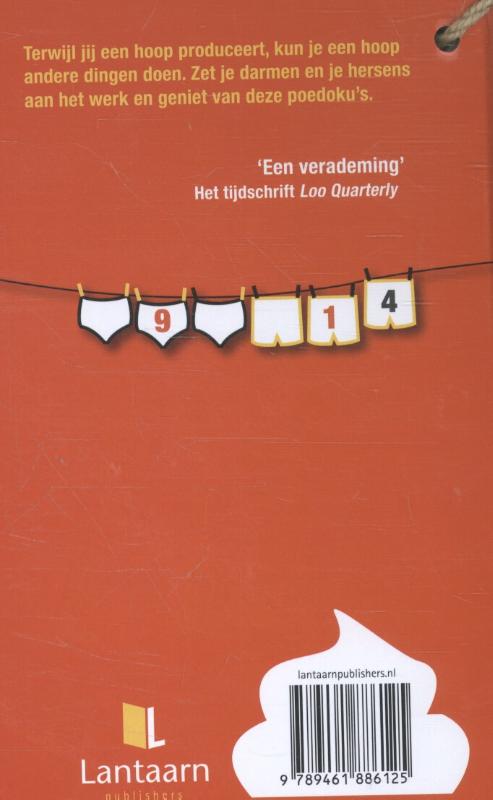 Achterkant van Het poedoku toiletboek