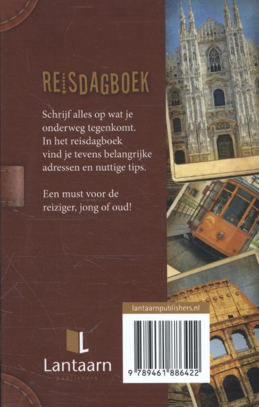 Achterkant van Reisdagboek