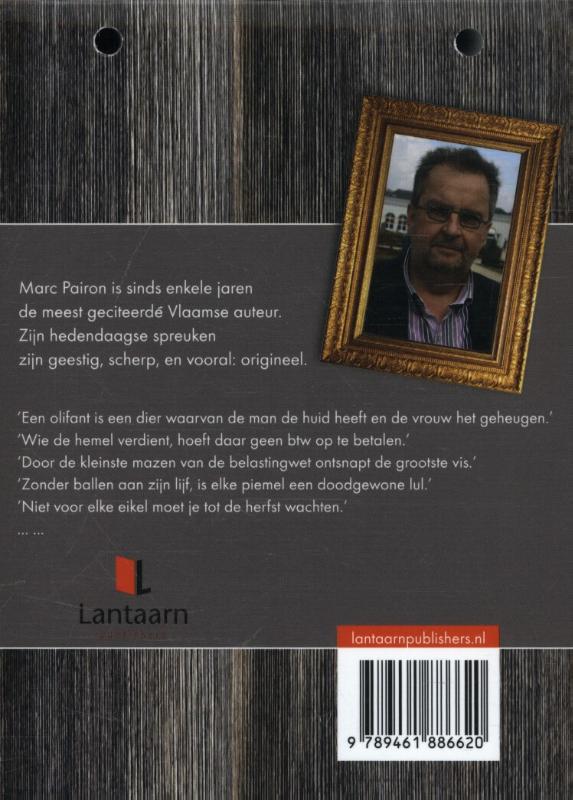 Achterkant van Scherpe spreuken scheurkalender 2017