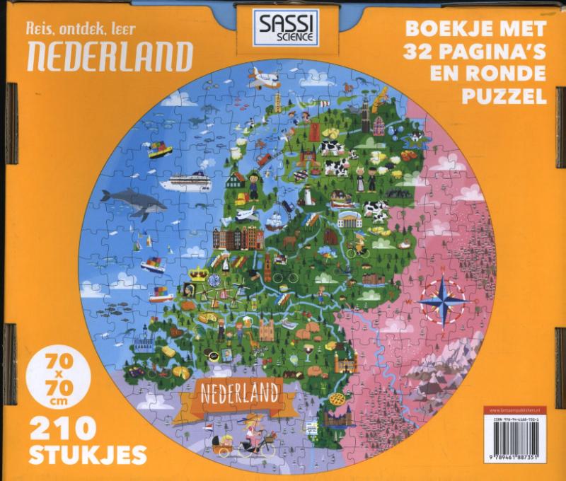 Achterkant van Reis, ontdek, leer Nederland