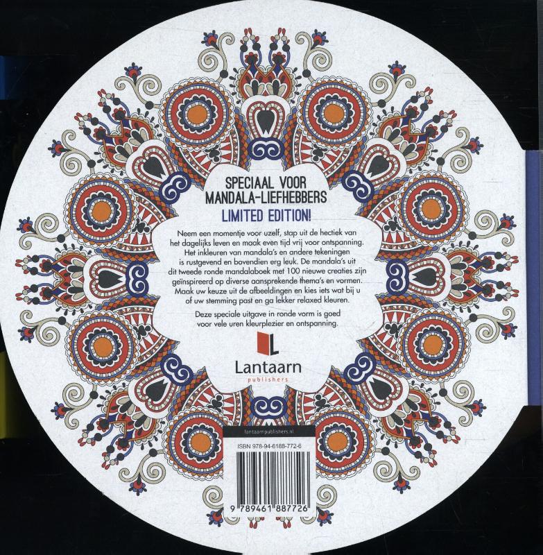 Achterkant van 100 nieuwe creaties mandala