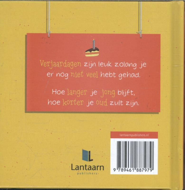 Achterkant van Happy Birthday