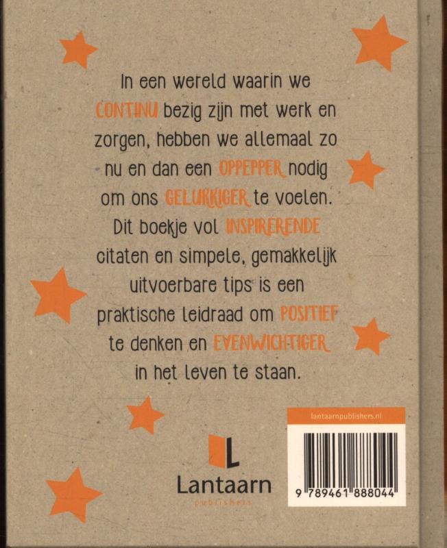 Achterkant van Het kleine boekje over positiviteit