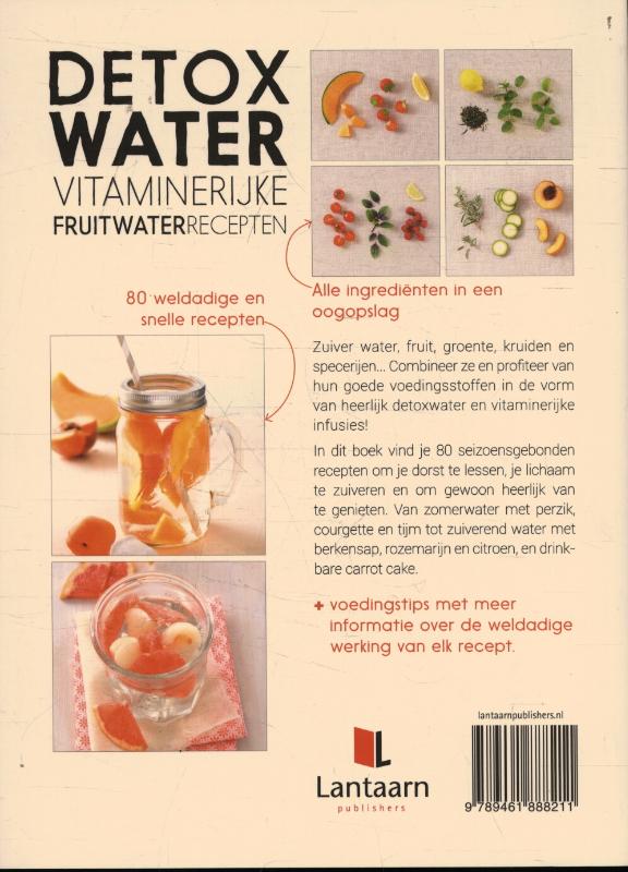 Achterkant van Detoxwater
