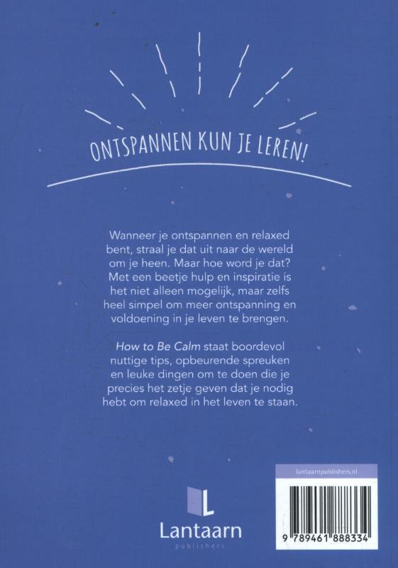 Achterkant van How to be calm