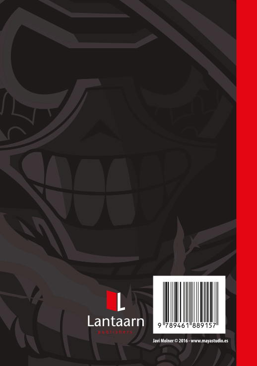 Achterkant van Space warriors notebook
