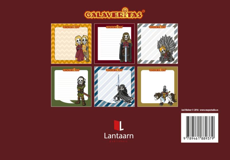 Achterkant van Medieval sticky notes