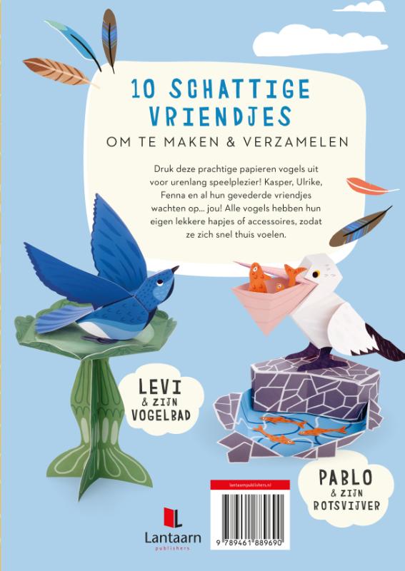 Achterkant van Prachtige vogels