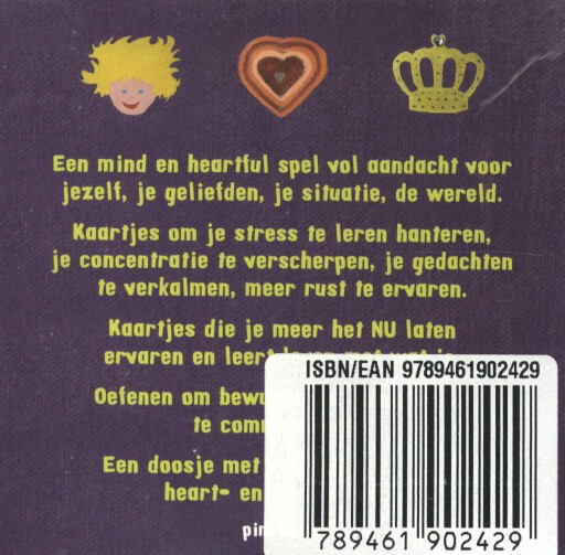 Achterkant van Ademkrachtkaarten voor klein en groot