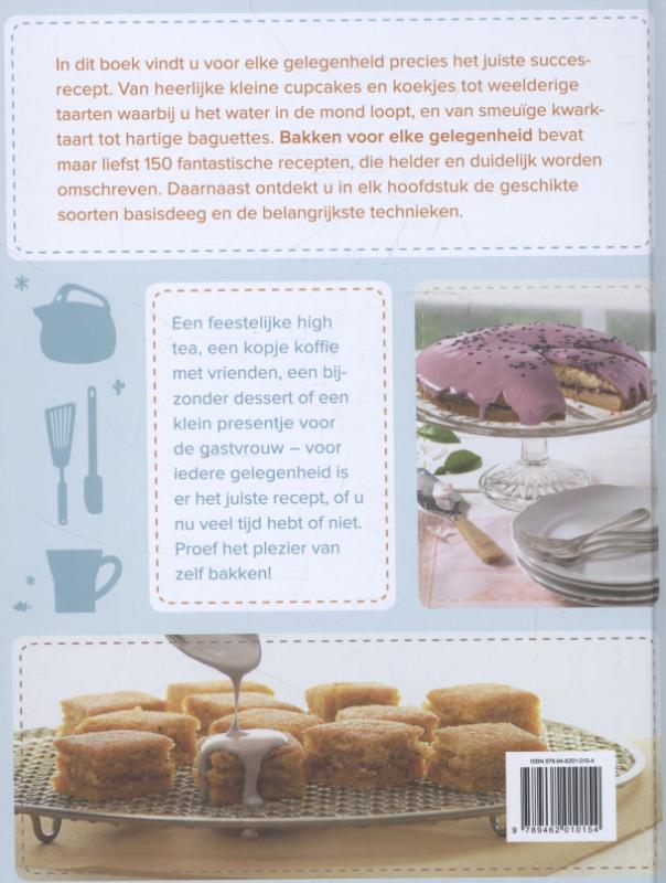 Achterkant van Bakken voor elke gelegenheid