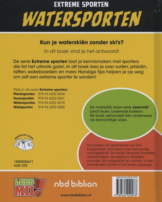 Achterkant van Watersporten