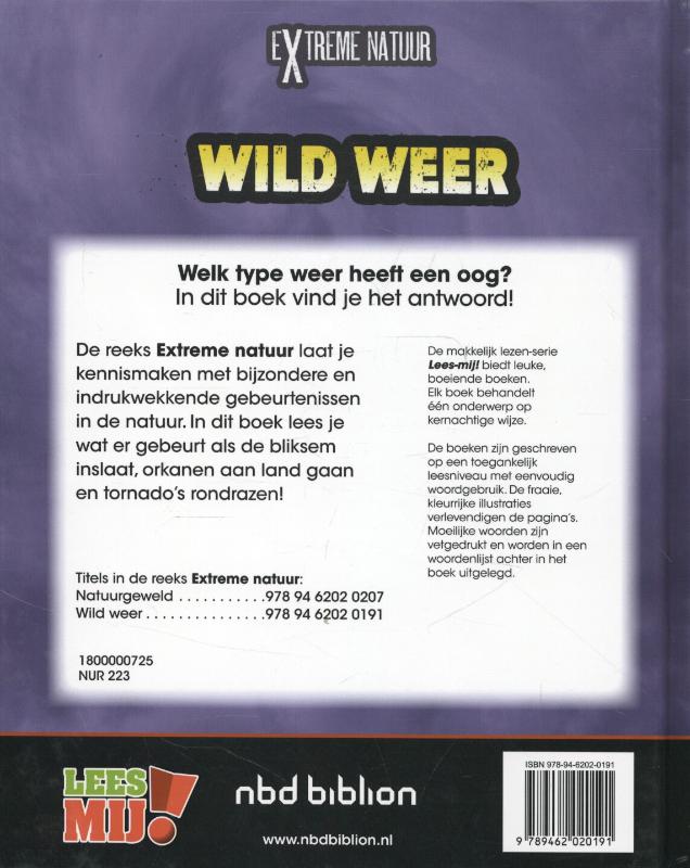 Achterkant van Wild weer