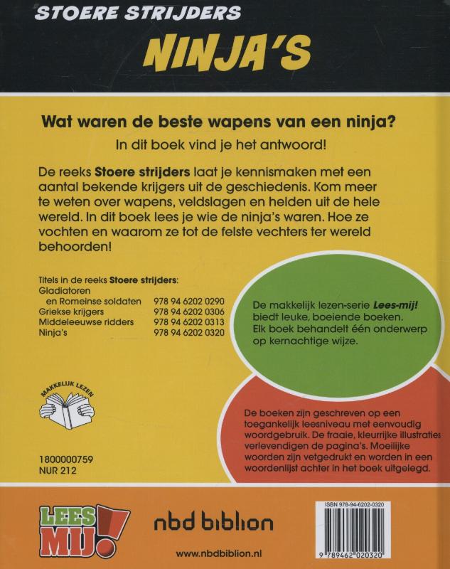 Achterkant van Ninja 's