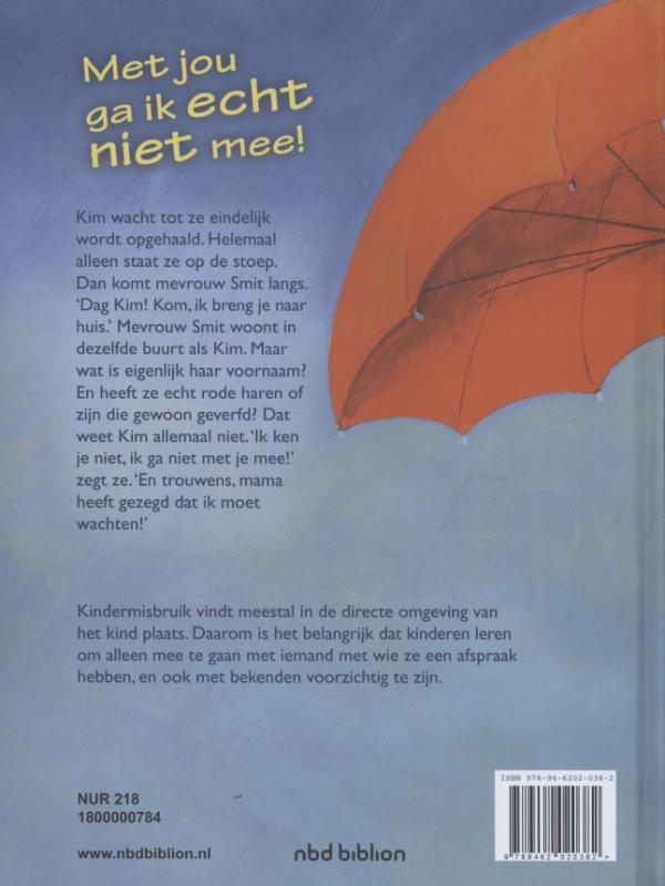 Achterkant van Met jou ga ik echt niet mee!