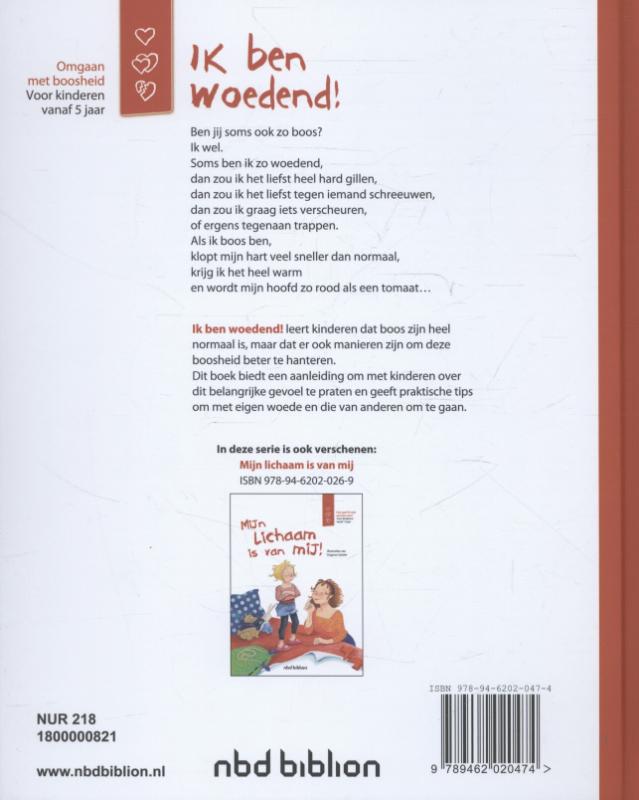 Achterkant van Ik ben woedend!
