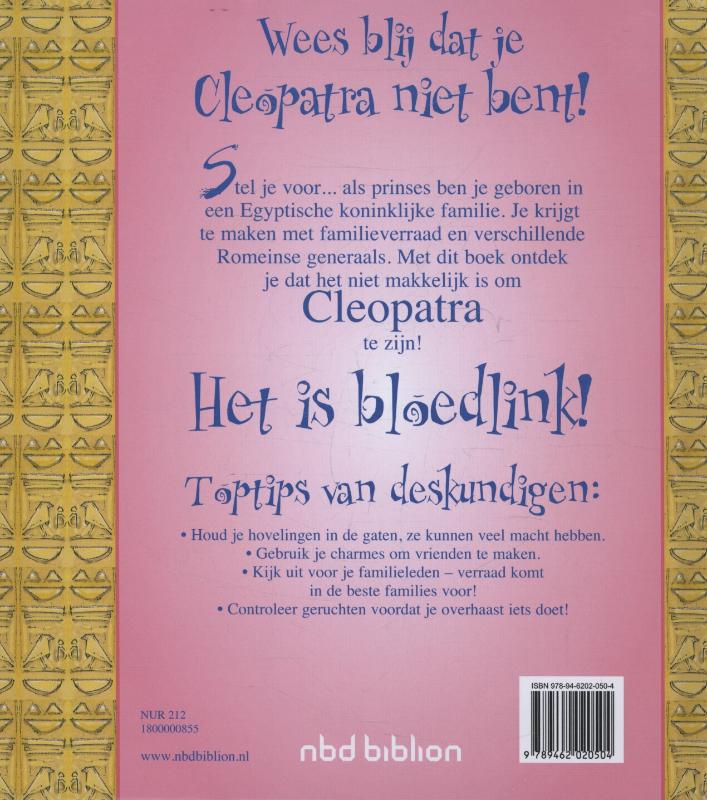 Achterkant van Wees blij dat je Cleopatra niet bent!