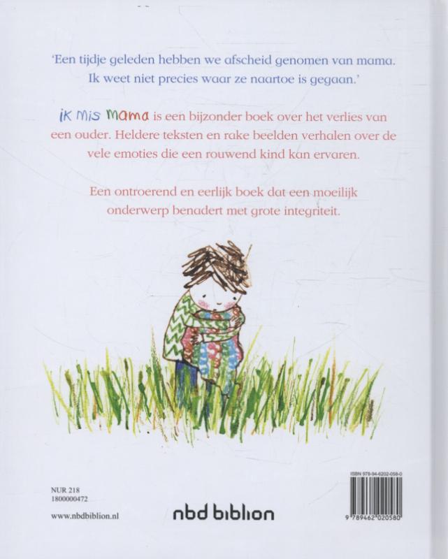 Achterkant van Ik mis mama