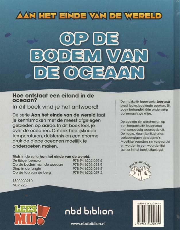 Achterkant van Op de bodem van de oceaan