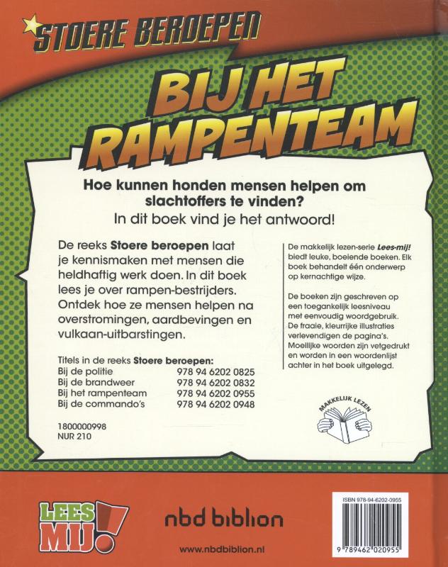 Achterkant van Bij het rampenteam